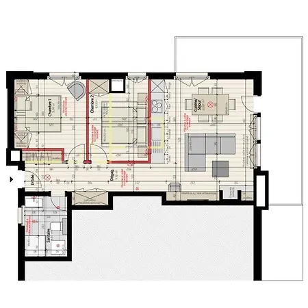 아파트 Le Rouge Superb 3-room Near Slopes & Ski-lift 베르비에