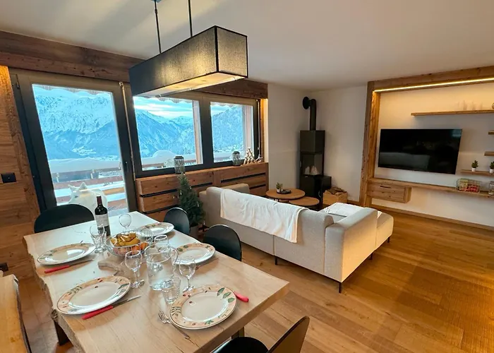 Apartament Le Rouge Superb 3-room Near Slopes & Ski-lift Verbier